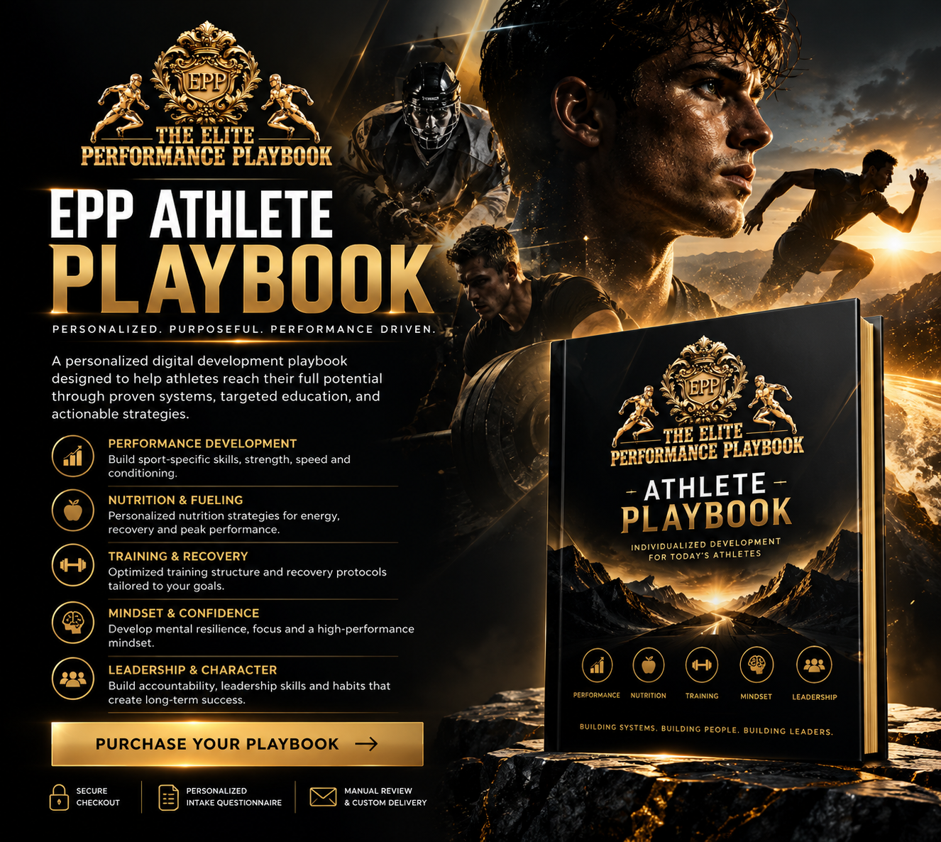 Athlete Playbook supplied promotional artwork